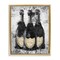 Stupell Industries Champagne Bottles Grey & Gold Framed Floater Canvas Wall Art